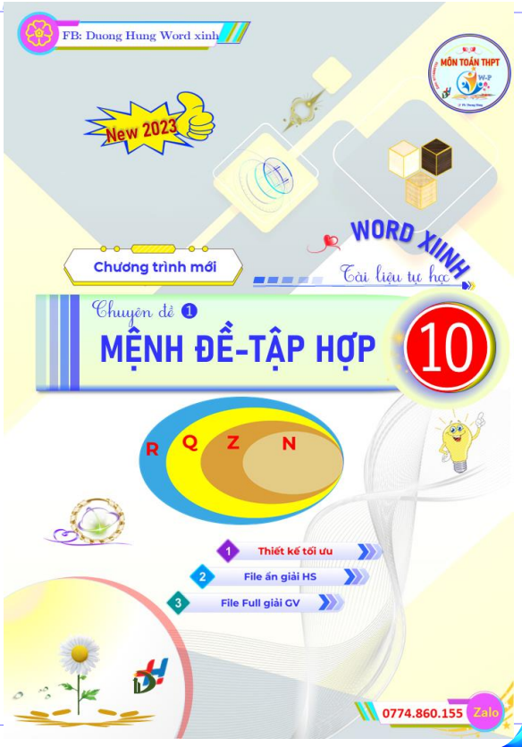 CHƯƠNG 1. MỆNH ĐỀ VÀ TẬP HỢP